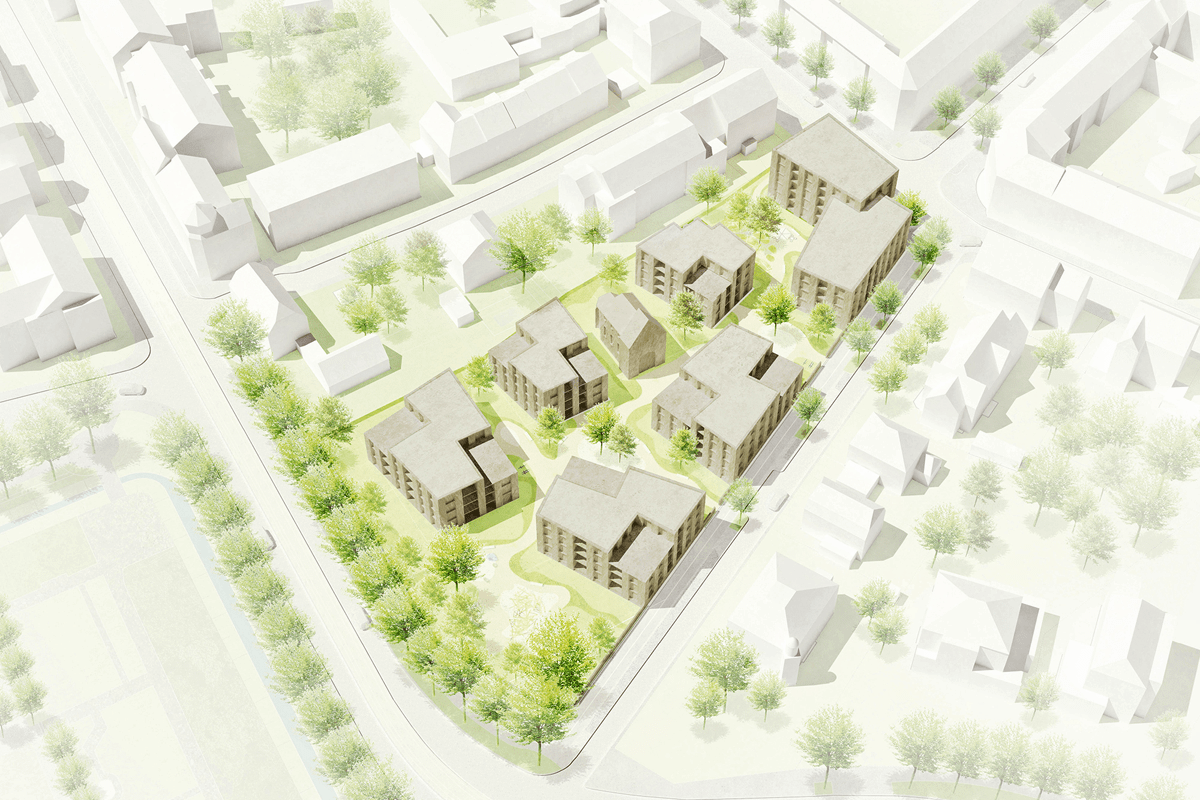 Wohnungsbau Hospitalstraße - Entwurf Aldinger Architekten